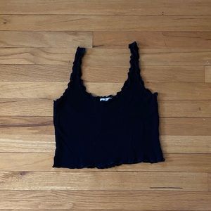 Black crop top
